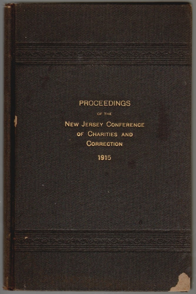 Item #104 Proceedings of the New Jersey Conference of Charities and Correction, Fourteenth Annual Meeting, 1915