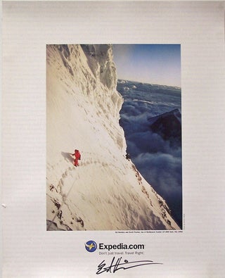 Item #12544 Signed Poster of Ed Viesturs and Scott Fischer on K2. Charlie Mace, Photographer