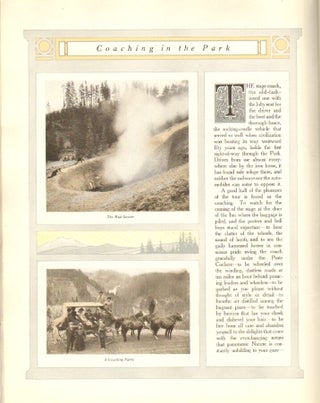 To Geyserland: Oregon Short Line Railroad to the Yellowstone National Park: Connecting with Transcontinental Trains from All Points East and West Thence through the Park by the Four-Horse Concord Coaches of the M-Y Stage Company [Cover Title: Where G