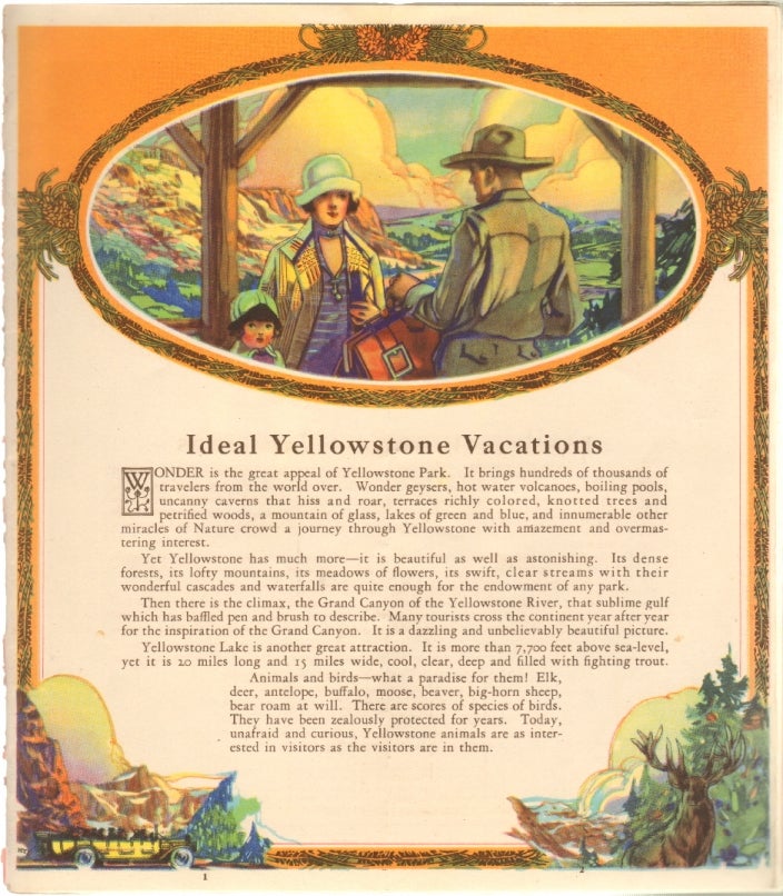 Item #12910 Yellowstone Park Lodges and Camps. YELLOWSTONE, Yellowstone Park Camps Company.