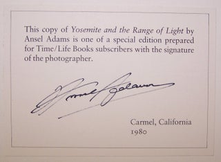 Yosemite and the Range of Light [SIGNED]
