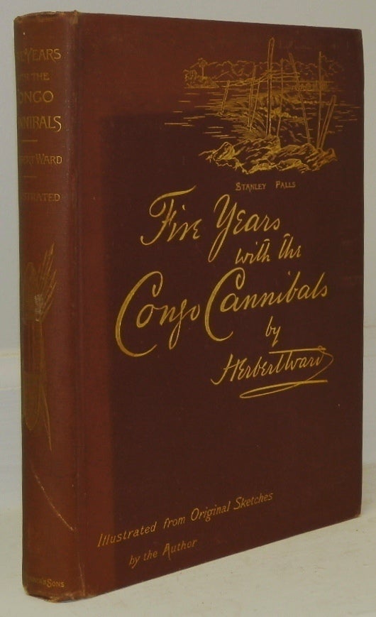 Item #13090 Five Years with the Congo Cannibals. Herbert Ward, D. D. Bidwell.