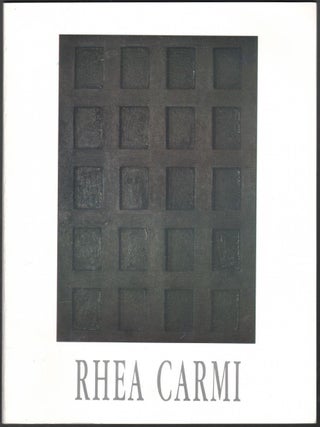 Item #1484 Rhea Carmi. Peter Frank, Rhea Carmi, Essay