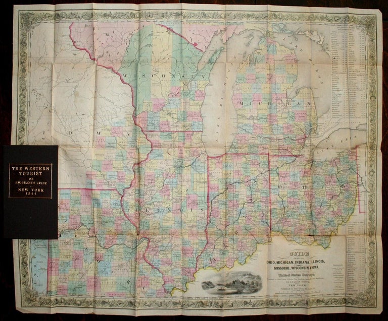Item #14960 The Western Tourist, or Emigrant's Guide through the States of Ohio, Michigan, Indiana, Illinois, and Missouri and the Territories of Wisconsin and Iowa: Being an Accurate and Concise Description of Each State, Territory, and County. TRAVEL, J. Calvin Smith.