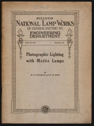 Item #15179 Photographic Lighting with MAZDA Lamps. R. E. Farnham, K. M Reid