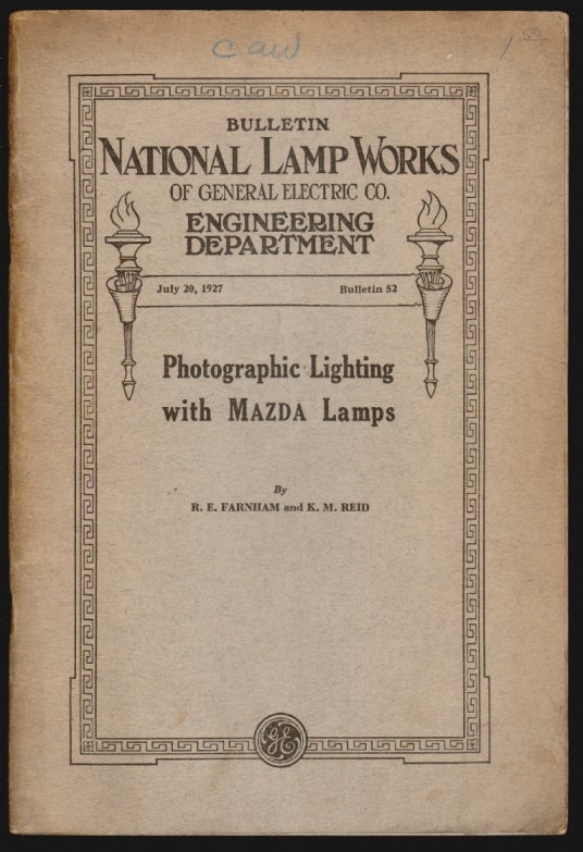 Item #15179 Photographic Lighting with MAZDA Lamps. R. E. Farnham, K. M. Reid.