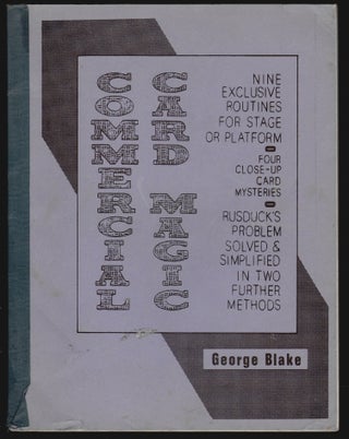 Item #15441 Commercial Card Magic. George Blake