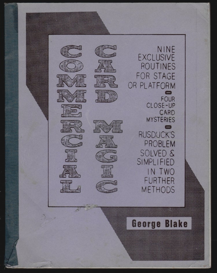 Item #15441 Commercial Card Magic. George Blake.