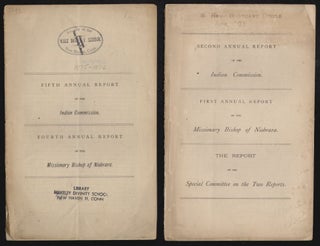 Item #15555 Second Annual Report of the Indian Commission. First Annual Report of the Missionary...