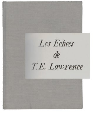 Item #16353 Les Echecs de T.E. Lawrence. Paul Adam
