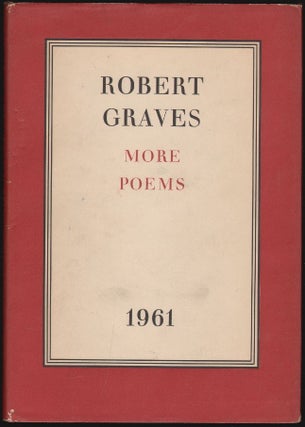Item #1704 More Poems 1961. Robert Graves