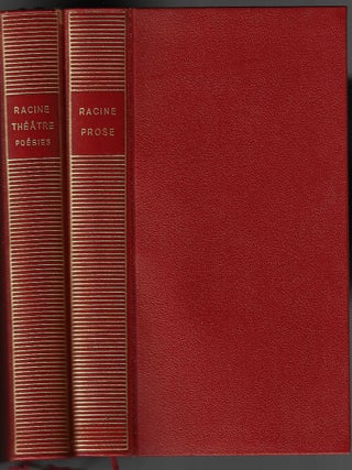 Item #1761 Oeuvres Completes, I (Poesies), II (Prose). Jean Racine, Raymond Picard