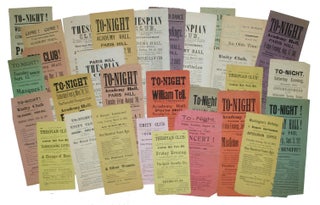 Item #18134 Collection of Broadside Playbills from the Paris Hill Academy in Paris, Maine,...