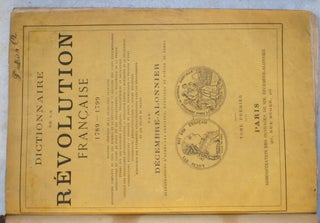 Dictionnaire de la Révolution française 1789-1799