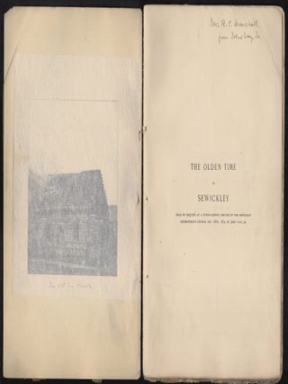 The Olden Time in Sewickley, Read by Request at a Sunday-School Service in the Sewickley Presbyterian Church, Dec. 28th, 1879, by John Way, Jr.