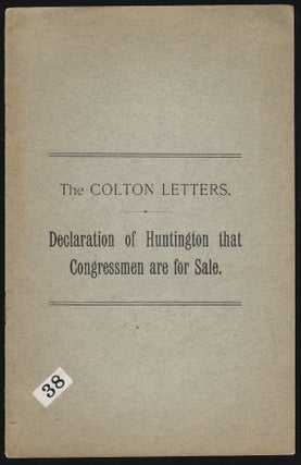 Item #19058 The Colton Letters, The Inside Story of an Infamous Procedure. Huntington's Private...
