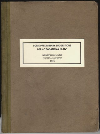 Some Preliminary Suggestions for a "Pasadena Plan"