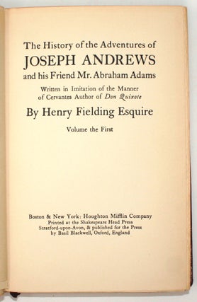The Novels of Henry Fielding