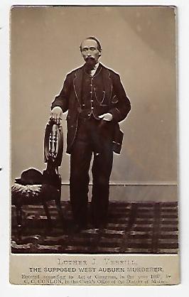 Item #19775 Rare CDV of Luther J. Verrill, Murder Suspect in A Racially Charged Case
