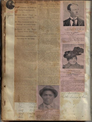 Item #19816 Scrapbook of More than 450 Newspaper Clippings on American Criminals and their...