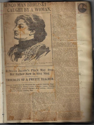 Scrapbook of More than 450 Newspaper Clippings on American Criminals and their Crimes, 1899-1902