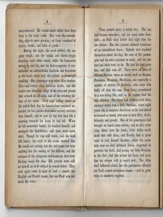 The German Emigrants, or, Frederick Wohlgemuth's Voyage to California