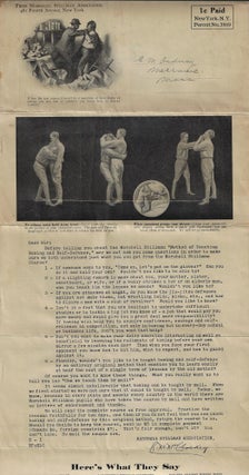 Mailer/Prospectus for the Marshall Stillman Method of Teaching Boxing and Self-Defense