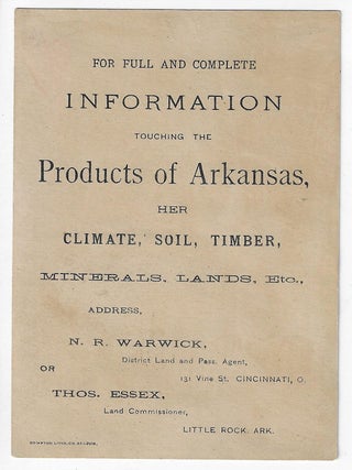 Arkansas, Home of the Peach, Strawberry and Vine