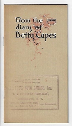 Item #19938 From the Diary of Betty Capes. AUTOMOTIVE, WOMEN