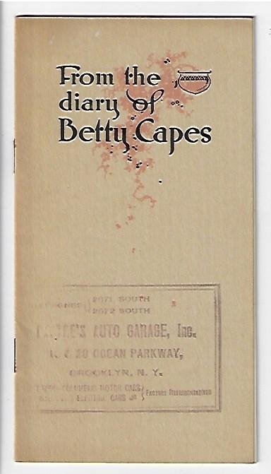 Item #19938 From the Diary of Betty Capes. AUTOMOTIVE, WOMEN.