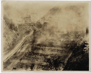 Photographs of the Mining Town of Burke, Idaho, Before and After a Devastating Fire in 1923