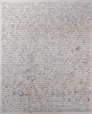 Item #20041 Lengthy Manuscript Letter Describing a Young Man's Visit to New Orleans, Including...