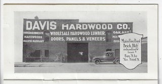 Davis Hardwood Company, A Select Line of Hardwood Lumber, Ship Timbers, Etc. Price List, July 1st, 1922