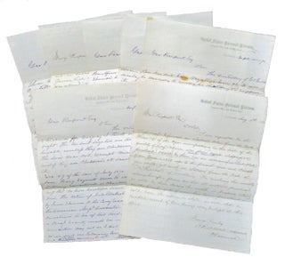 Item #20048 Small Archive of Letters from a Federal Tax Assessor to a Subordinate, 1870-71....