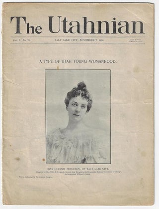 Item #20066 The Utahnian, November 7, 1896. UTAH, P. Donan