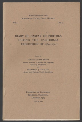 Item #20157 Diary of Gaspar de Portola During the California Expedition of 1769-1770,...
