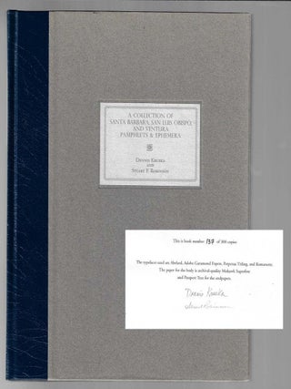 Item #20494 A Collection of Santa Barbara, San Luis Obispo, and Ventura Pamphlets and Ephemera...