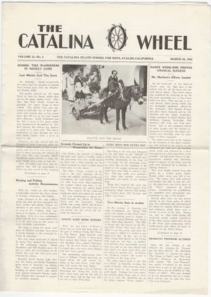 Item #20558 Four Issues of The Catalina Wheel, 1933-1935. CATALINA ISLAND SCHOOL FOR BOYS