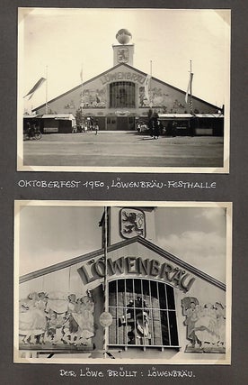 Item #20628 Commemorative Photograph Album of Löwenbräu Beer Halls in Post-War Germany ...