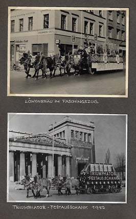 Commemorative Photograph Album of Löwenbräu Beer Halls in Post-War Germany (1945-1952)