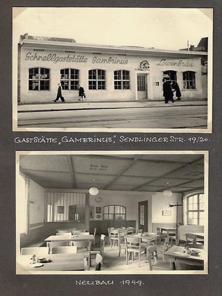 Commemorative Photograph Album of Löwenbräu Beer Halls in Post-War Germany (1945-1952)