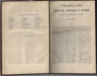 Vocabulaire des noms géographiques, mythologiques et historiques de la langue latine