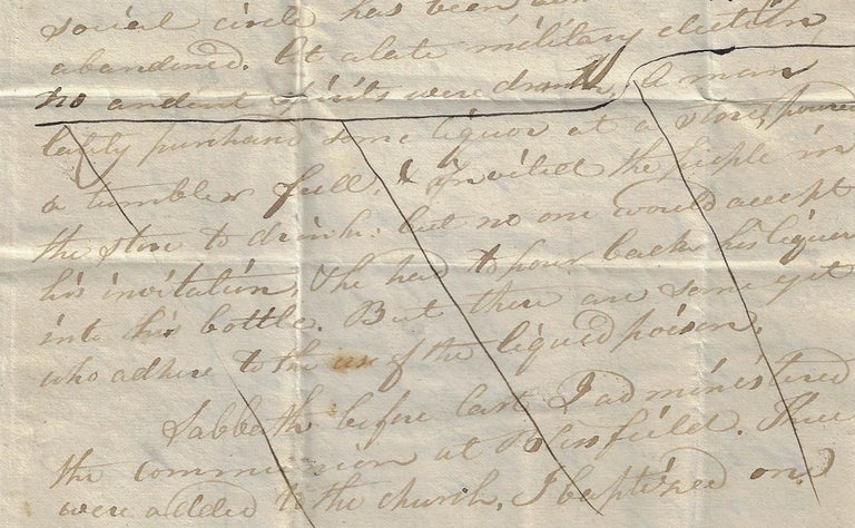 Item #20687 A Frontier Missionary Reports His Progess to the American Home Missionary Society, 1830. DOMESTIC MISSIONS.
