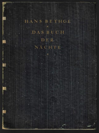 Item #20705 Das Buch der Nächte. Mit Lithographien von F. Ahlers-Hestermann. Drucke der...