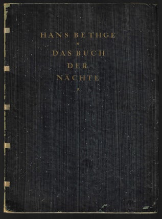 Item #20705 Das Buch der Nächte. Mit Lithographien von F. Ahlers-Hestermann. Drucke der...