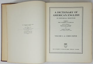 A Dictionary of American English on Historical Principles