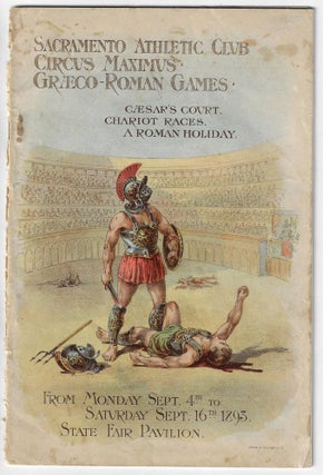 Item #20753 Official Programme, The Circus Maximus of Caesar Augustus Reproduced by the...
