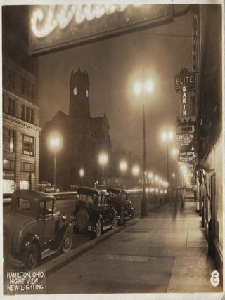 Album of Original Photographs Showing the Installation of Street Lights in Hamilton, Ohio, 1931