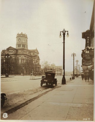 Album of Original Photographs Showing the Installation of Street Lights in Hamilton, Ohio, 1931