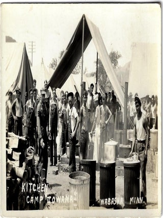 Collection of Real Photo Postcards of a CCC Camp in or near Wabasha, Minnesota
